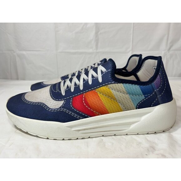 Psudo Court Blue Multicolor Slip On Stretch Sneaker Mens Size 13 - Picture 4 of 12